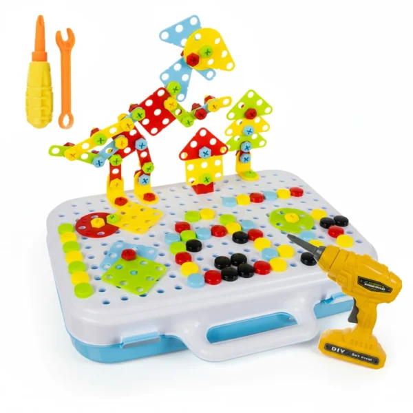 ConstructionKid - Kreatywny Zestaw + WKRĘTARKA NA BATERIE!