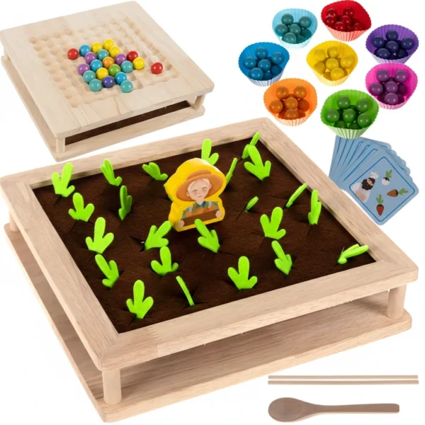 Układanka drewniana gra Memory Farma