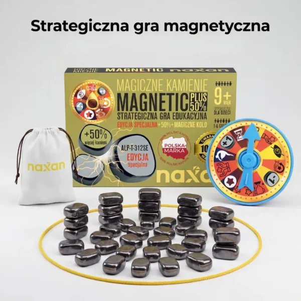 Strategiczna gra w kamienie magnetyczne (Zestaw 30szt kamieni)